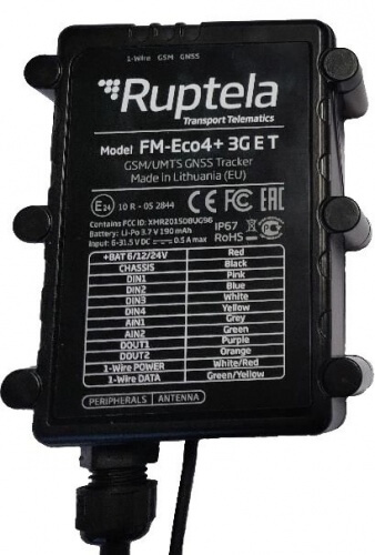 Ruptela FM-Eco4+ 3G E T GPS tracker