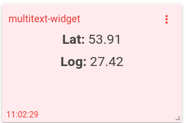 mqtt tiles multi text widget