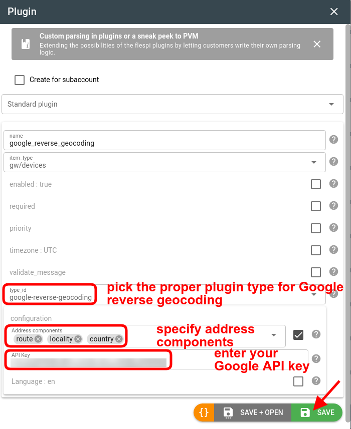 add google reverse geocoding plugin
