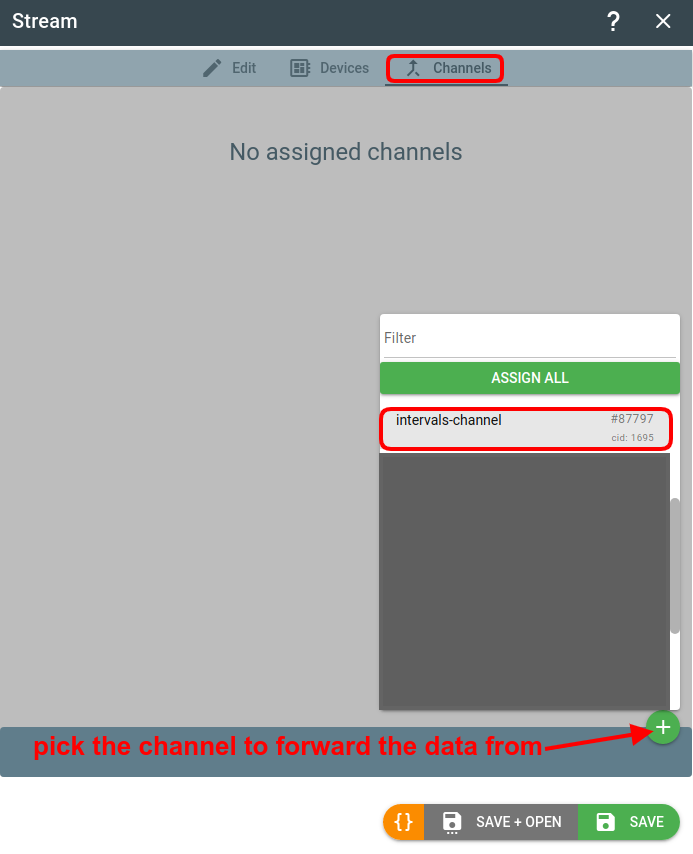 flespi http stream assign channel