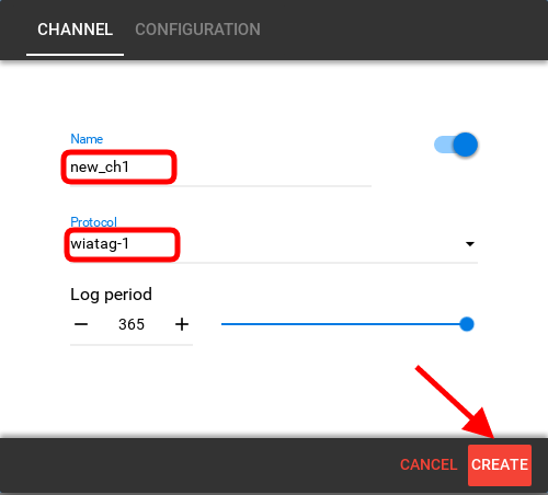 flespi channel create