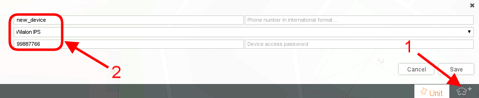 gps trace unit create