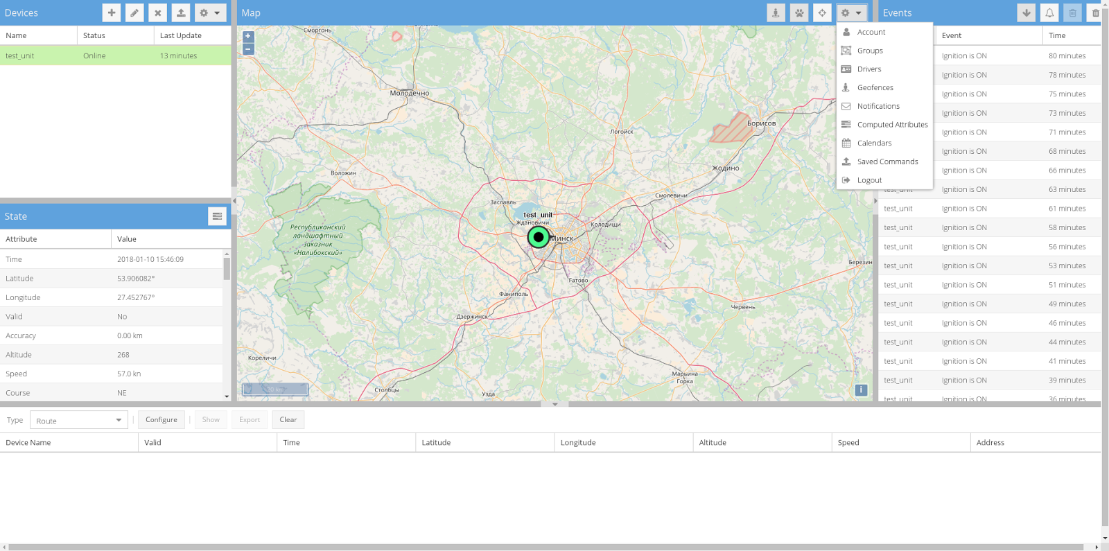 instal traccar web interface for tracker server